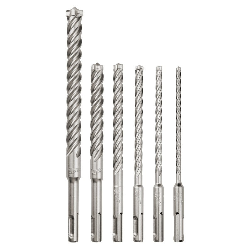 Milwaukee MX4 48-20-7499 Rotary Hammer Drill Bit kit, 6-Piece, Carbide/Steel