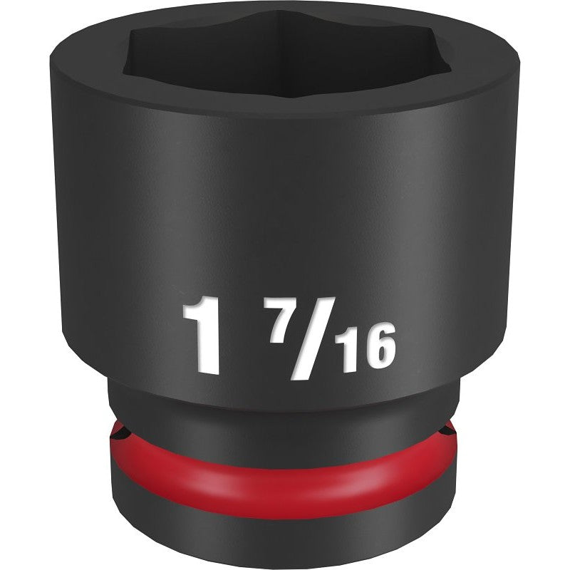 Milwaukee SHOCKWAVE Impact Duty Series 49-66-6314 Shallow Impact Socket, 1-7/16 in Socket, 3/4 in Drive, Square Drive
