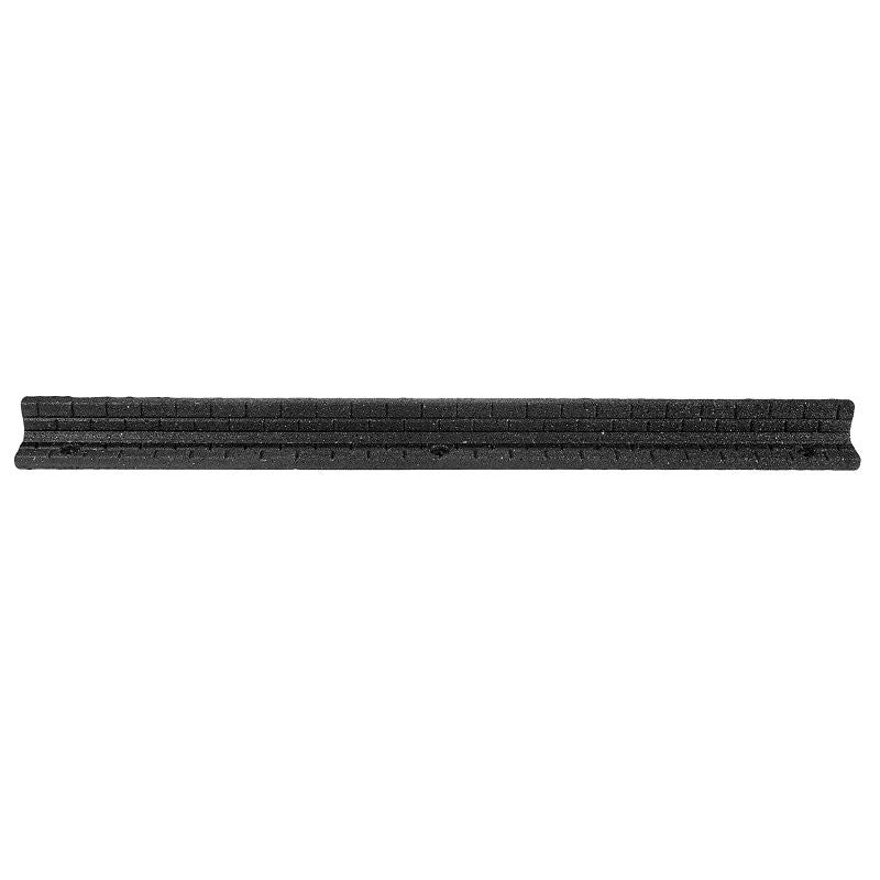 Rubberific RBFE4BK40 Brickface Landscape Edging, 48 in L, L, Rubber, Black