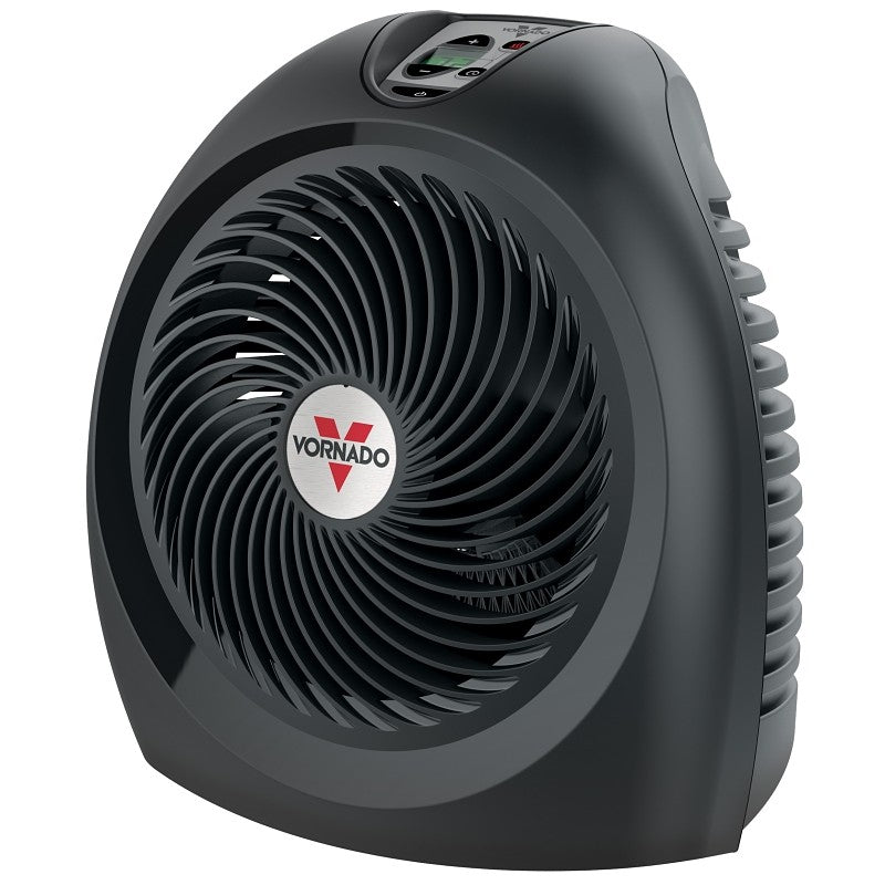 Vornado AVH2 Series EH1-0104-06 Smart Vortex Heater, 13 A, 120 V, 750/1500 W, 5120 Btu Heating, 2-Heating Stage, Black