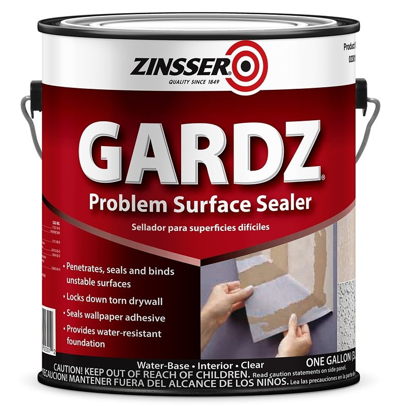 Zinsser 02301 Problem Surface Sealer, Acoustic/Texture, Clear, 1 gal, Can