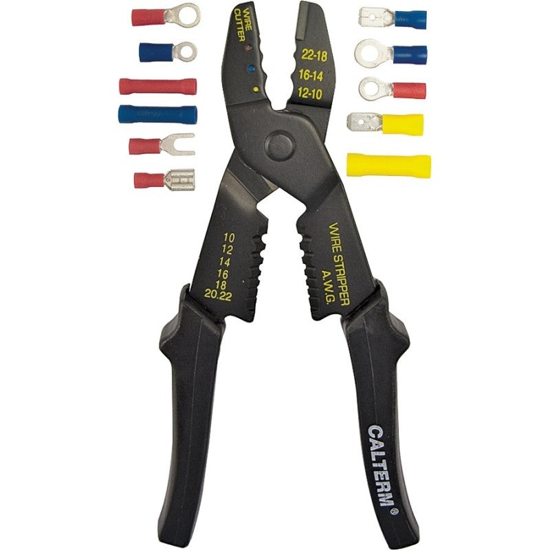 Calterm 05102 Terminal Kit, 10 AWG Wire, Black