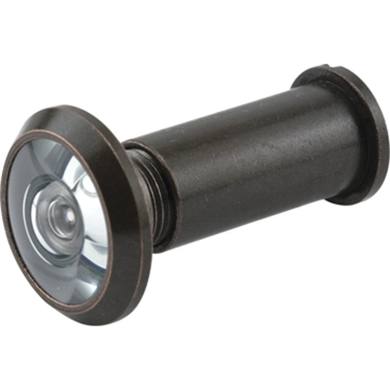 Defender Security U 10313 Door Viewer, 180 deg Viewing, 1-3/8 to 2-1/8 in Thick Door, Solid Brass, Classic Bronze (Pack of 2)