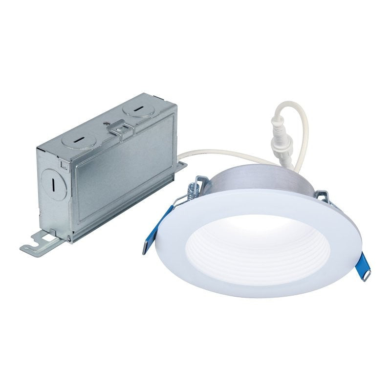 Halo LT Series LTC406FS5B Can Less Downlight, 7.9 W, 120 V, LED Lamp, Plastic, White, Matte