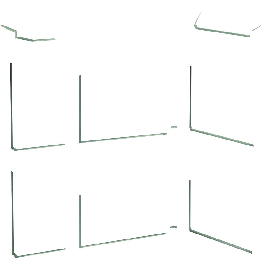 Rubbermaid FG342488PLAT Service Cart, 18.6 in OAW, 37.8 in OAH, 33.6 in OAL, Plastic Shelf, Platinum Shelf