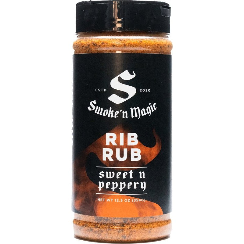 Smoke 'N Magic OW29100 Rub Seasoning, Peppery, 12.5 oz