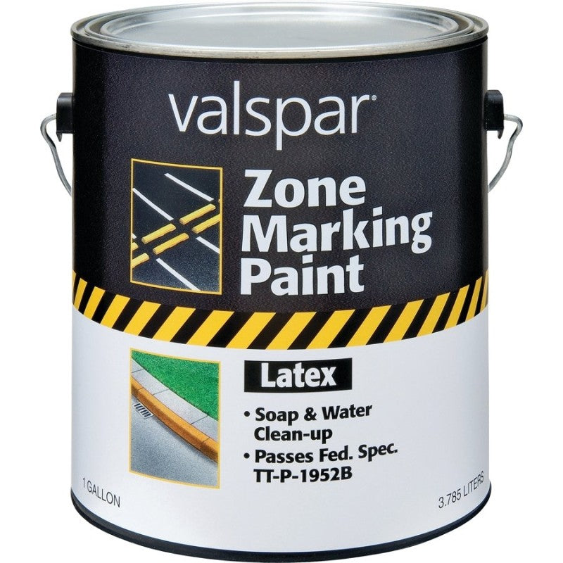 Valspar 024.0000135.007 Field and Zone Marking Paint, Flat, White, 1 gal, Pail (Pack of 4)