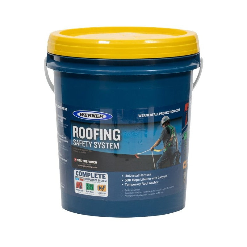 Werner K211 Series K211201W Roofing Safety System, 3-Piece, Multi-Color