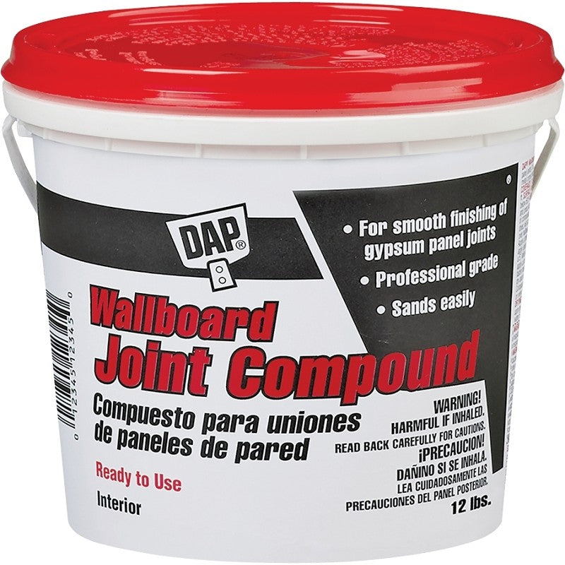 DAP 10102 Joint Compound, Paste, Off-White, 12 lb (Pack of 2)